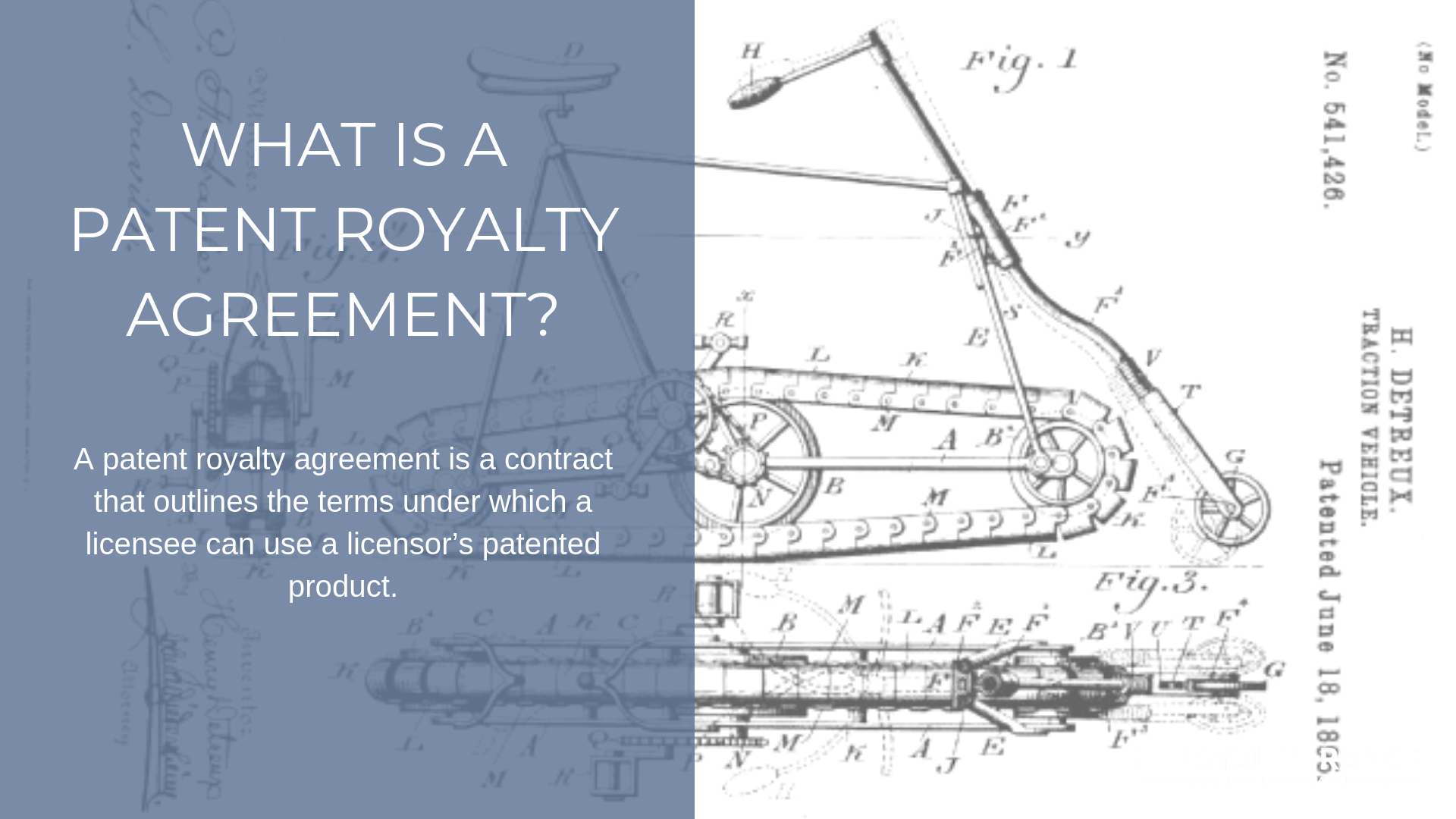 WHAT IS A PATENT ROYALTY AGREEMENT?