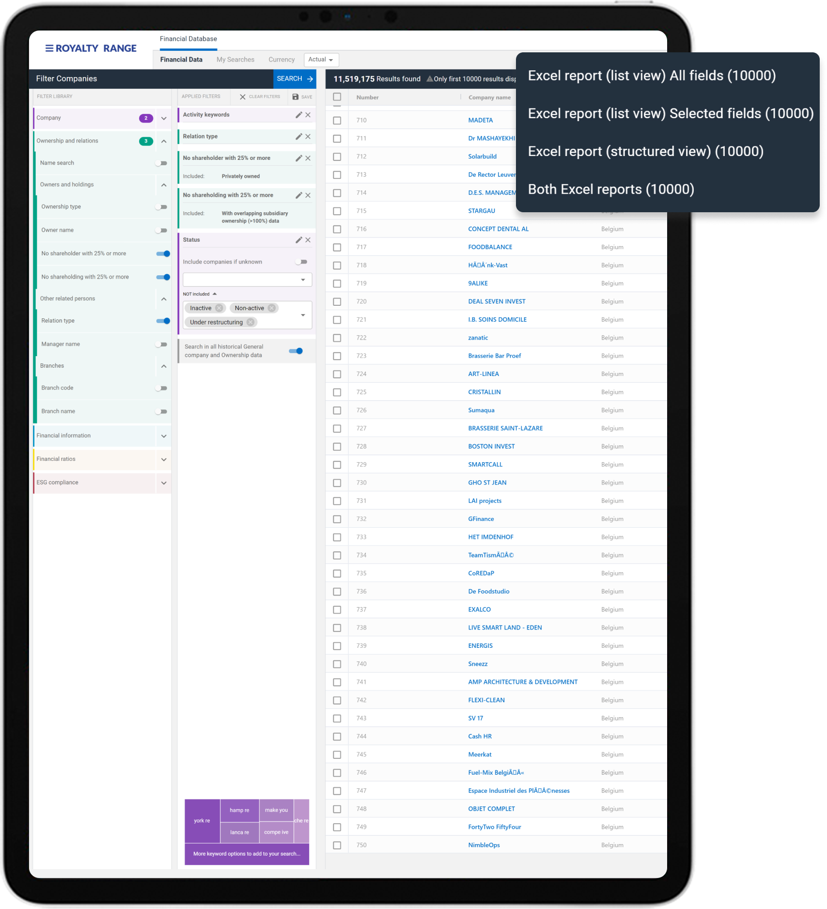 Flexible download formats